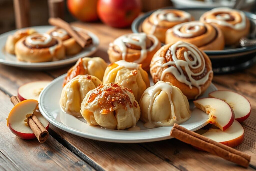 Apple Dumplings with Cinnamon Rolls