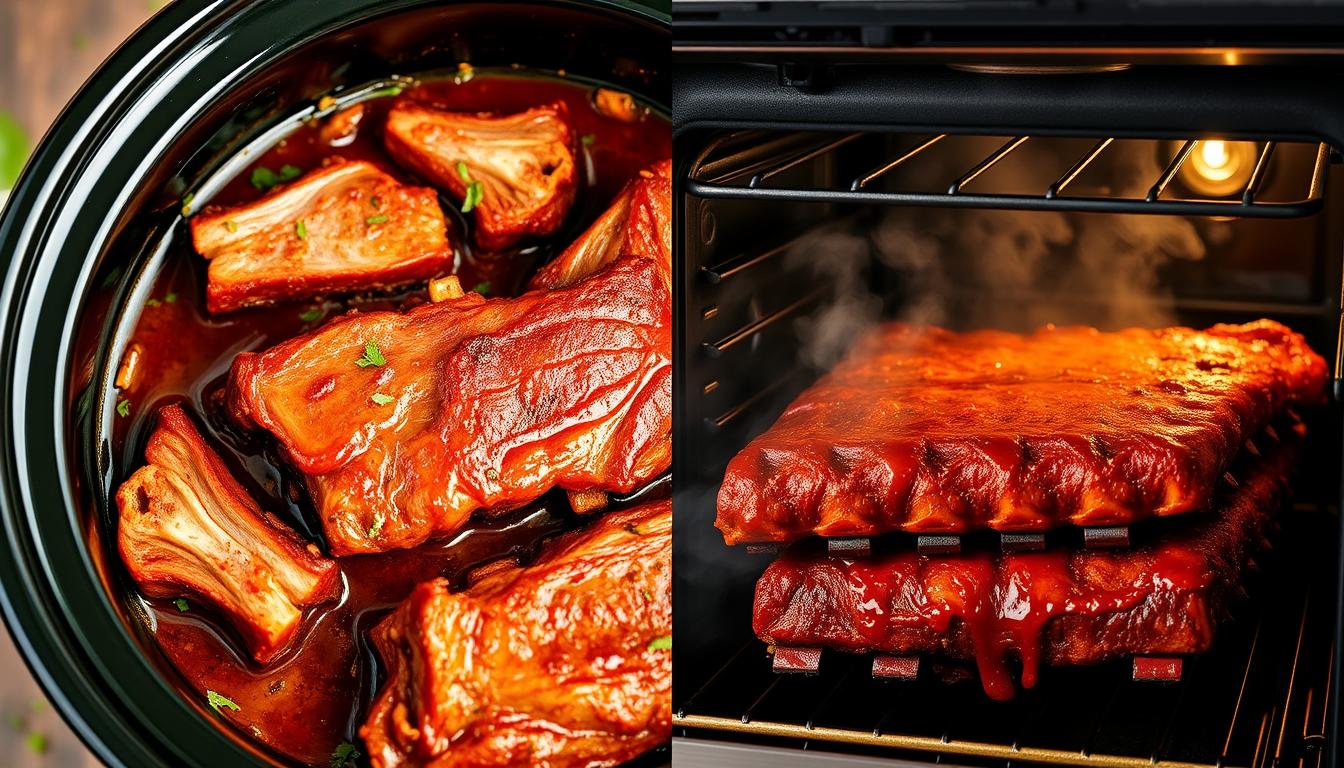 Are ribs better in the crockpot or oven?