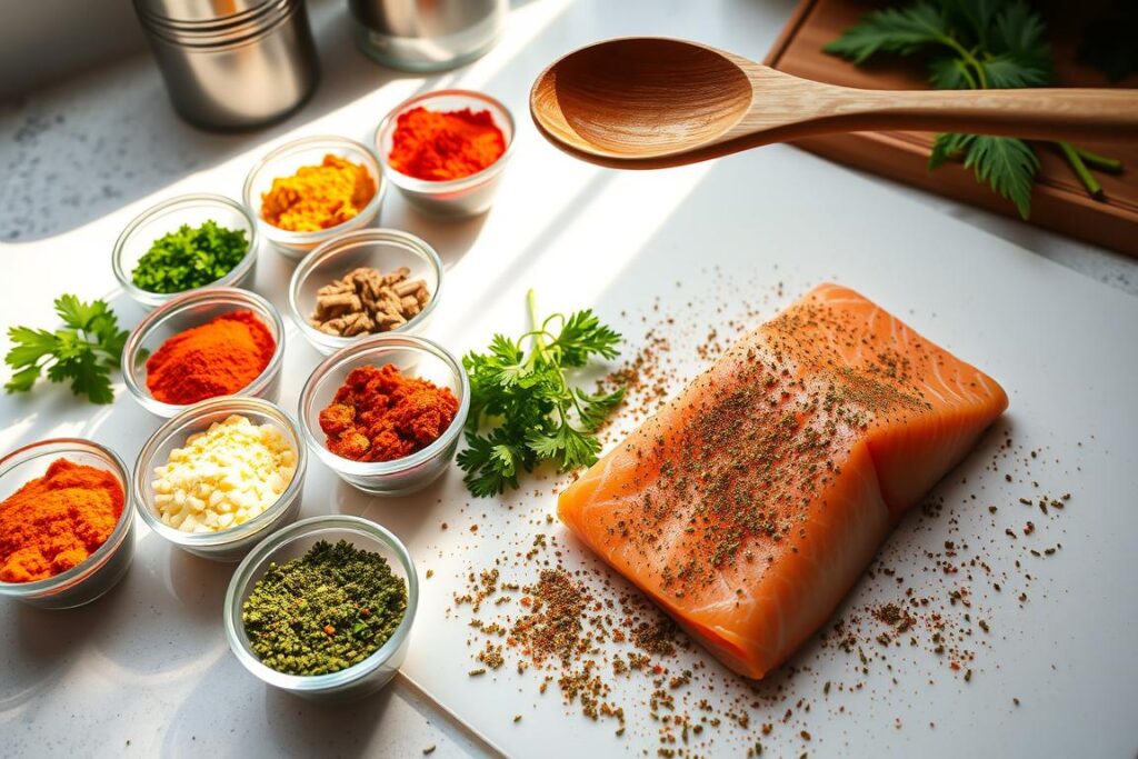 Cajun Salmon Seasoning Preparation