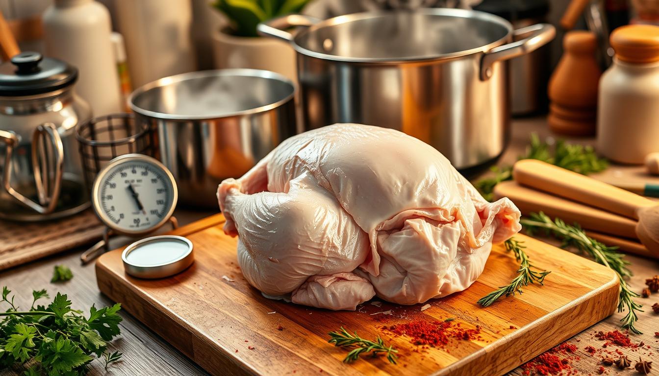 Can I cook chicken if it's still a little frozen?