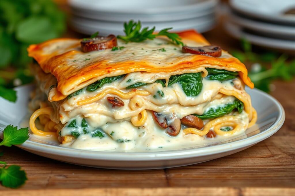 Chicken Mushroom Spinach Lasagna Chicken Mushroom Spinach Lasagna
