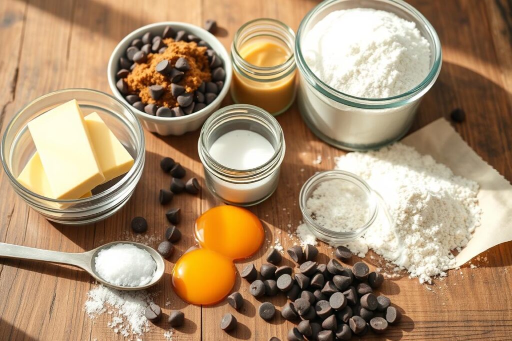 Chocolate Chip Cookie Ingredients