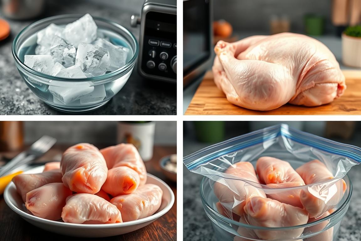 Does frozen chicken need to be fully defrosted?