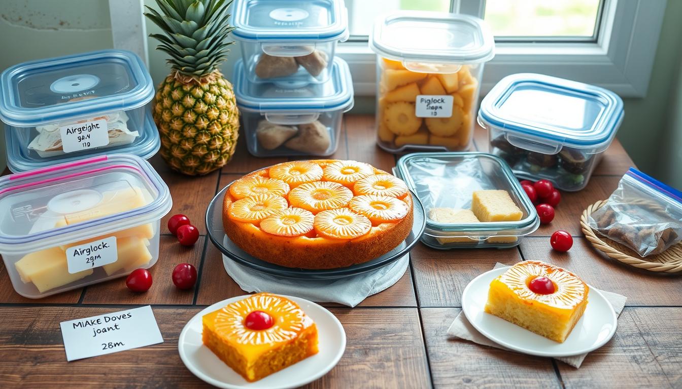 How long does pineapple upside down cake keep?