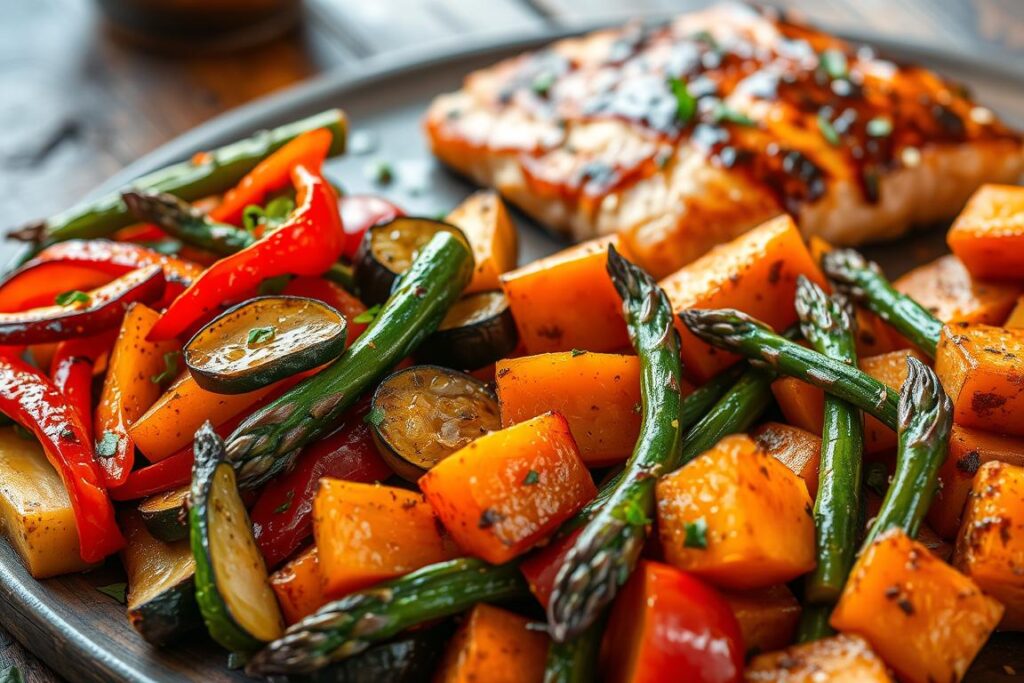 Roasted Vegetable Sides for Cajun Salmon