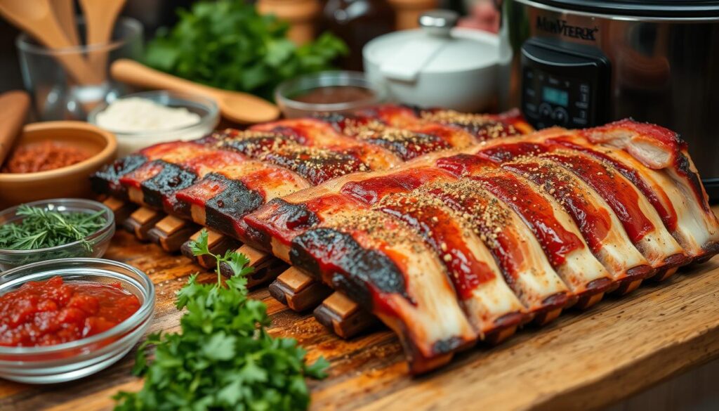 Slow Cooker Ribs Preparation Slow Cooker Ribs Preparation