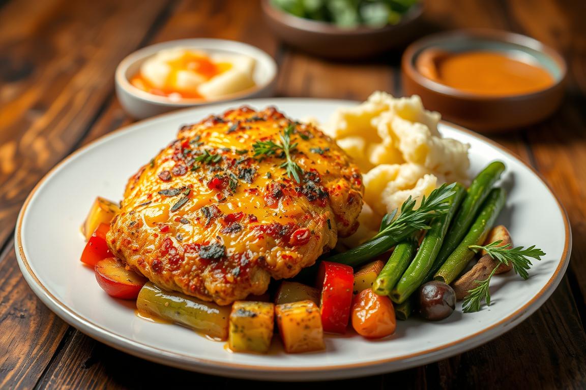 crispy cheddar chicken baked