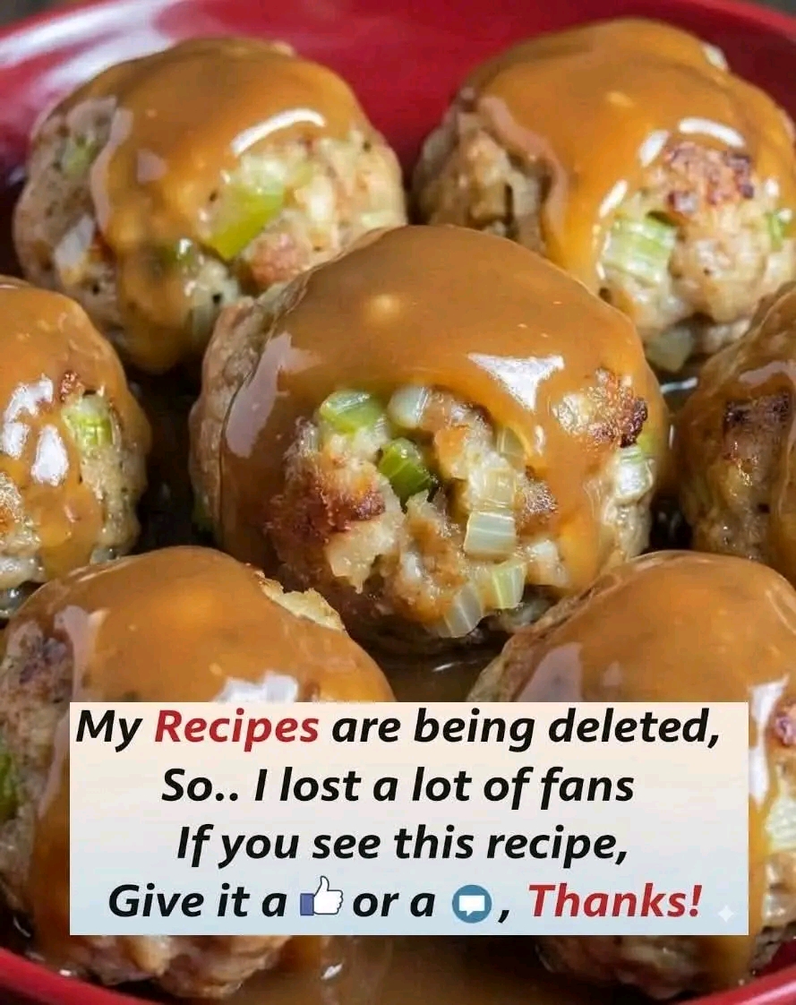 Classic Turkey Stuffing Meatballs